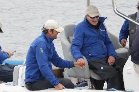 King Juan Carlos Goes Sailing - Sanxenxo