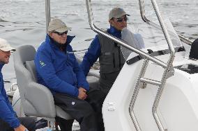 King Juan Carlos Goes Sailing - Sanxenxo