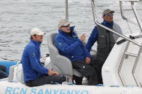 King Juan Carlos Goes Sailing - Sanxenxo