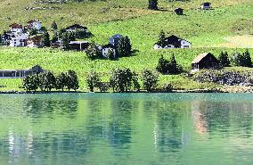 SWITZERLAND-DAVOS-SUMMER VIEW