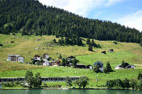 SWITZERLAND-DAVOS-SUMMER VIEW