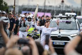 Olympic Flame At French National Assembly - Paris