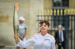 Olympic Flame At French National Assembly - Paris