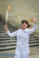 Olympic Flame At French National Assembly - Paris