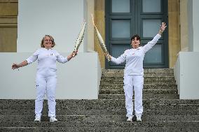 Olympic Flame At French National Assembly - Paris