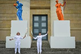 Olympic Flame At French National Assembly - Paris