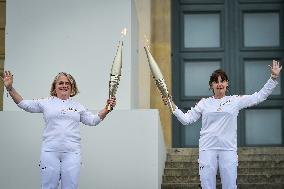 Olympic Flame At French National Assembly - Paris