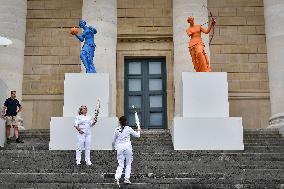 Olympic Flame At French National Assembly - Paris