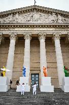 Olympic Flame At French National Assembly - Paris