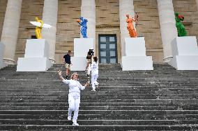 Olympic Flame At French National Assembly - Paris