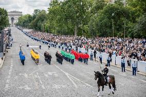 The annual Bastille Day military parade - Paris