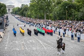 The annual Bastille Day military parade - Paris