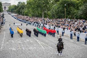 The annual Bastille Day military parade - Paris