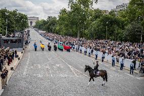 The annual Bastille Day military parade - Paris