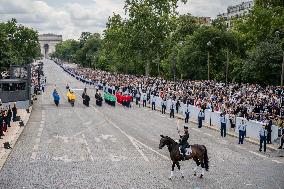 The annual Bastille Day military parade - Paris