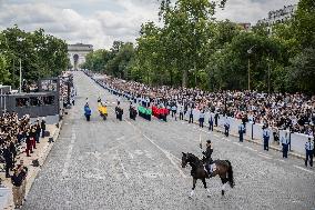 The annual Bastille Day military parade - Paris