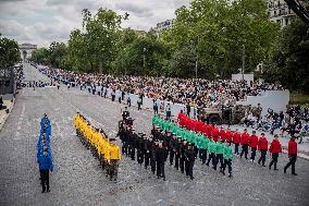 The annual Bastille Day military parade - Paris