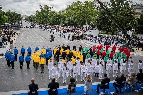 The annual Bastille Day military parade - Paris