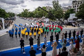 The annual Bastille Day military parade - Paris