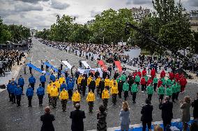 The annual Bastille Day military parade - Paris