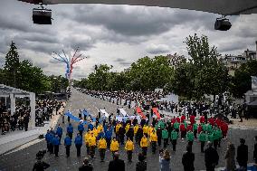 The annual Bastille Day military parade - Paris