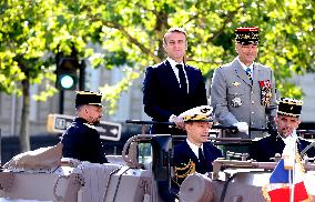 Macron at Bastille Day Parade - Paris