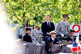 Macron at Bastille Day Parade - Paris