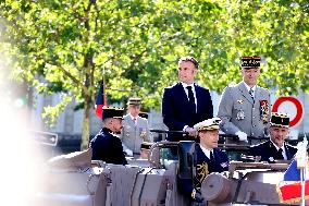 Macron at Bastille Day Parade - Paris