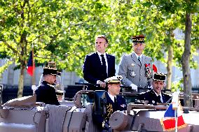 Macron at Bastille Day Parade - Paris