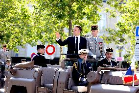 Macron at Bastille Day Parade - Paris