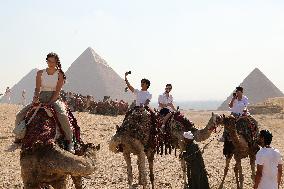 EGYPT-CAIRO-GIZA PYRAMIDS-TOURISM