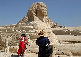 EGYPT-CAIRO-GIZA PYRAMIDS-TOURISM