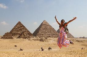 EGYPT-CAIRO-GIZA PYRAMIDS-TOURISM