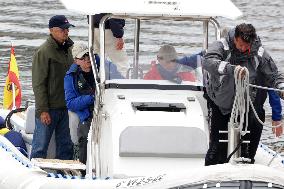 King Juan Carlos Goes Sailing - Sanxenxo