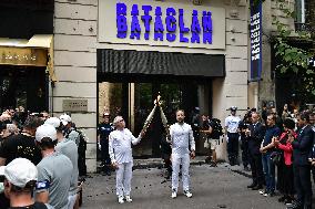 Olympic Flame at the Bataclan - Paris