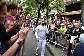 Olympic Flame at the Bataclan - Paris