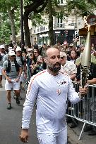 Olympic Flame at the Bataclan - Paris