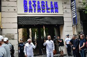 Olympic Flame at the Bataclan - Paris