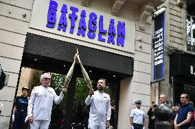 Olympic Flame at the Bataclan - Paris