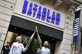 Olympic Flame at the Bataclan - Paris