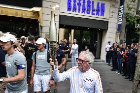 Olympic Flame at the Bataclan - Paris