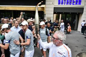 Olympic Flame at the Bataclan - Paris