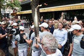 Olympic Flame at the Bataclan - Paris