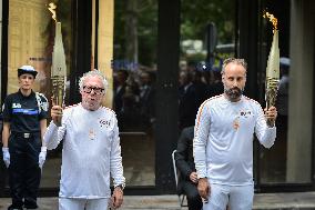 Olympic Flame at the Bataclan in Paris FA