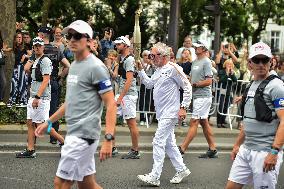 Olympic Flame at the Bataclan in Paris FA