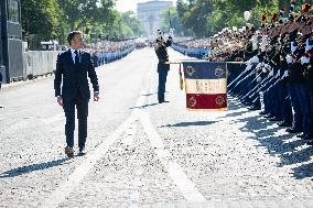 Macron at Bastille Day Parade - Paris