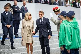 Macron at Bastille Day Parade - Paris