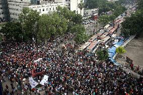 Students Protest In Dhaka