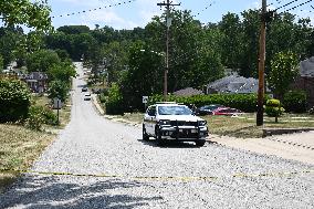 Police Outside Residence Of Suspect Thomas Matthew Crooks, Trump Rally Shooter