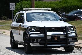 Police Outside Residence Of Suspect Thomas Matthew Crooks, Trump Rally Shooter